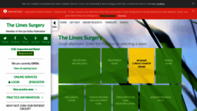 What Thelimessurgery.co.uk website looked like in 2020 (4 years ago)