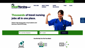 What Travelnursing.com website looked like in 2020 (4 years ago)