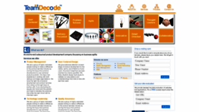 What Teamdecode.com website looked like in 2020 (4 years ago)