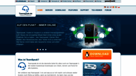 What Teamspeak.de website looked like in 2020 (4 years ago)