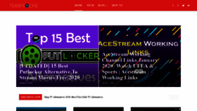 What Teamrockie.com website looked like in 2020 (4 years ago)