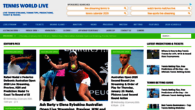 What Tennisworldlive.com website looked like in 2020 (4 years ago)