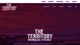 What Theterritory.com.au website looked like in 2020 (4 years ago)