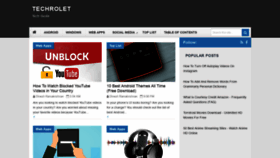 What Techrolet.com website looked like in 2020 (4 years ago)