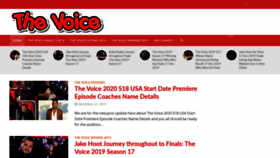 What Thevoice-winner.com website looked like in 2020 (4 years ago)