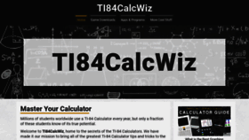 What Ti84calcwiz.com website looked like in 2020 (4 years ago)