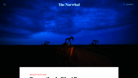 What Thenarwhal.ca website looked like in 2020 (4 years ago)