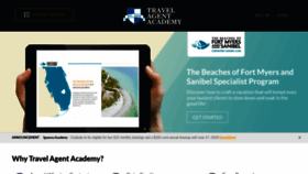 What Travelagentacademy.com website looked like in 2020 (4 years ago)