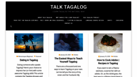 What Talktagalog.com website looked like in 2020 (4 years ago)
