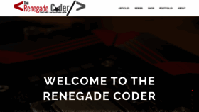 What Therenegadecoder.com website looked like in 2020 (4 years ago)