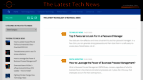 What Thelatesttechnews.com website looked like in 2020 (4 years ago)