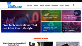 What Techdisease.com website looked like in 2020 (4 years ago)