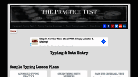 What Thepracticetest.com website looked like in 2020 (4 years ago)