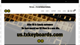 What Txkeyboards.com website looked like in 2020 (4 years ago)