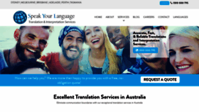 What Translationsandinterpretations.com.au website looked like in 2020 (4 years ago)
