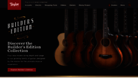 What Taylorguitars.com website looked like in 2020 (4 years ago)
