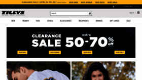 What Tillys.com website looked like in 2020 (4 years ago)