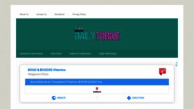 What Thedailythrive.org website looked like in 2020 (4 years ago)