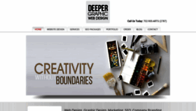What Thedeepergraphicwebdesign.com website looked like in 2020 (4 years ago)