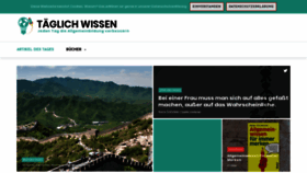 What Taeglich-wissen.de website looked like in 2020 (4 years ago)