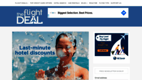 What Theflightdeal.com website looked like in 2020 (4 years ago)