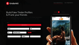 What Tinderkit.com website looked like in 2020 (5 years ago)