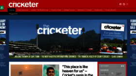 What Thecricketer.com website looked like in 2020 (4 years ago)
