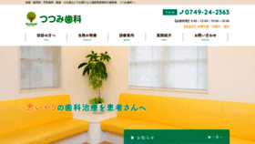 What Tsutsumi-shika.com website looked like in 2020 (4 years ago)
