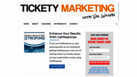What Ticketymarketing.com website looked like in 2020 (4 years ago)