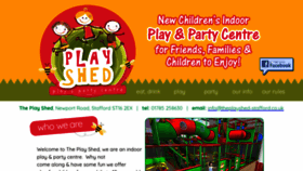 What Theplayshed-stafford.co.uk website looked like in 2020 (4 years ago)