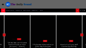 What Thedailysound.com website looked like in 2020 (4 years ago)