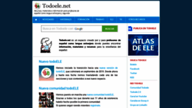 What Todoele.net website looked like in 2020 (4 years ago)