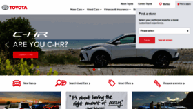 What Toyota.co.nz website looked like in 2020 (4 years ago)
