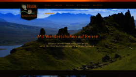 What Traumwanderungen.de website looked like in 2020 (4 years ago)