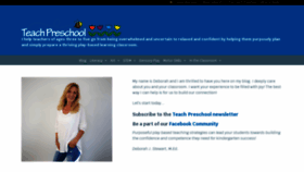 What Teachpreschool.org website looked like in 2020 (4 years ago)