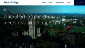 What Trincoll.edu website looked like in 2020 (4 years ago)