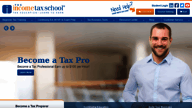 What Theincometaxschool.com website looked like in 2020 (4 years ago)