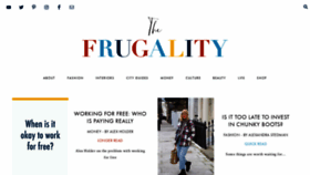 What The-frugality.com website looked like in 2020 (4 years ago)