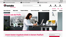 What Tectake.ch website looked like in 2020 (4 years ago)