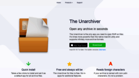 What Theunarchiver.com website looked like in 2020 (4 years ago)