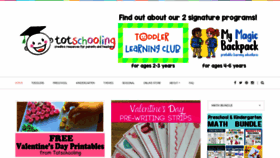 What Totschooling.net website looked like in 2020 (4 years ago)