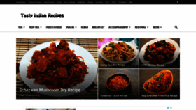 What Tasty-indian-recipes.com website looked like in 2020 (4 years ago)