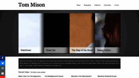 What Tom-mison.com website looked like in 2020 (4 years ago)
