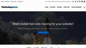 What Thishosting.rocks website looked like in 2020 (4 years ago)