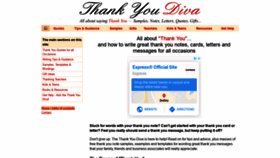 What Thankyoudiva.com website looked like in 2020 (4 years ago)