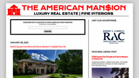 What Theamericanmansion.com website looked like in 2020 (4 years ago)