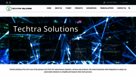 What Techtra-solutions.com website looked like in 2020 (4 years ago)