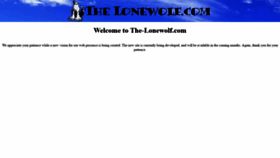 What The-lonewolf.com website looked like in 2020 (4 years ago)