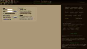 What Talon.cz website looked like in 2020 (4 years ago)