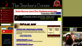 What Theteacherscorner.com website looked like in 2020 (4 years ago)
